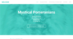Desktop Screenshot of mysticalpomeranians.com
